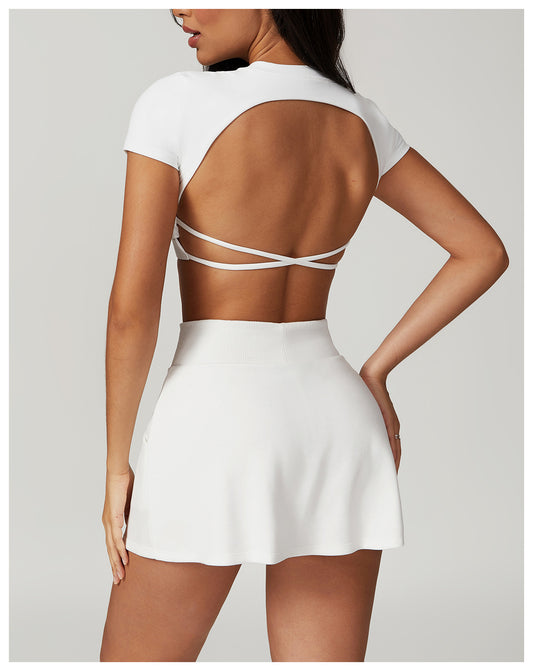 Bianca Openback Crop Sports Top